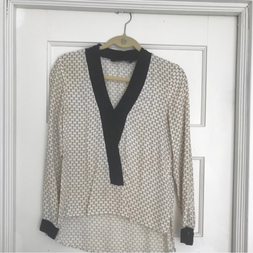 V-neck blouse